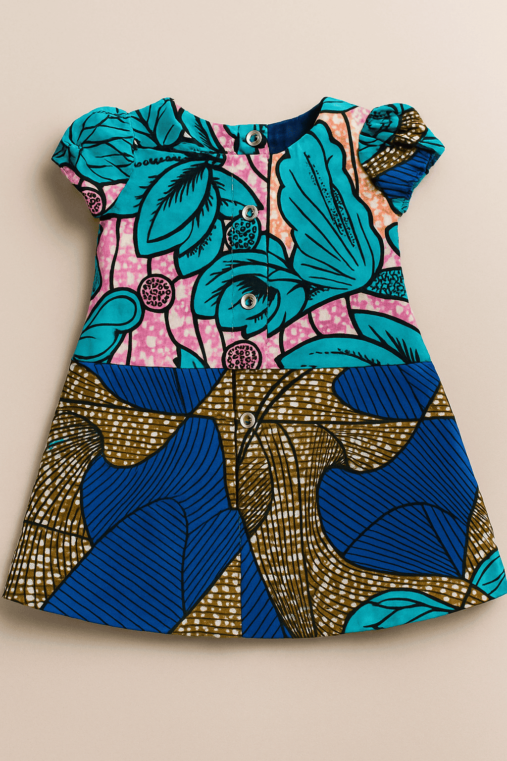 Robe patchwork à motifs