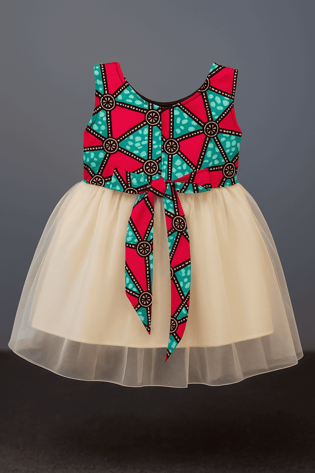 Robe en tissu wax